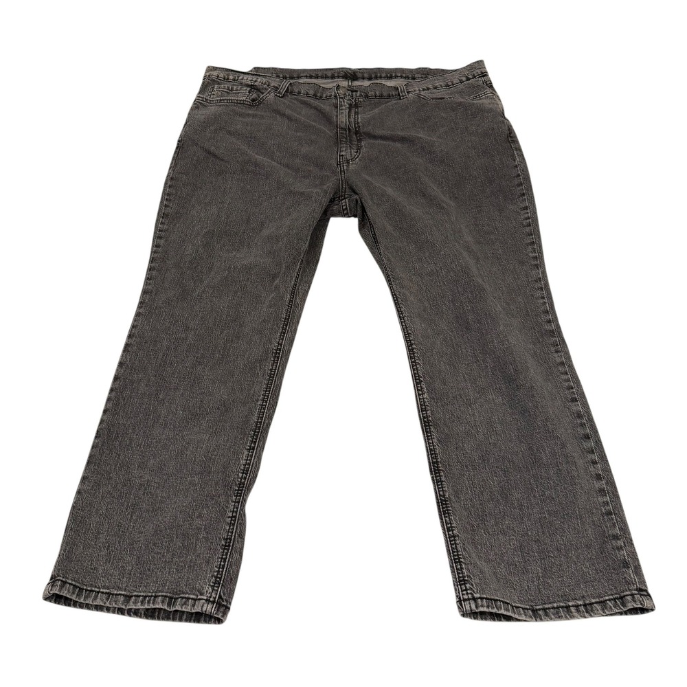 Levis 541 Athletic Taper Jeans Mens 46x30 Charcoal Gray Stretch Faded Denim